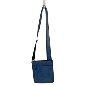 Radley London Crossbody Blue Leather Bag with Bag Charm Great Condition
